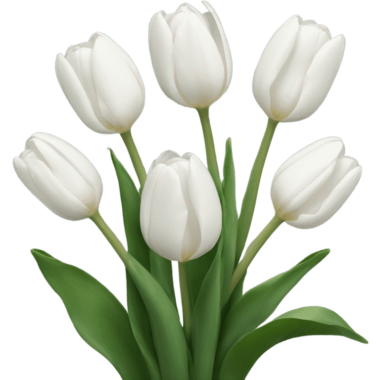 white tulips  emoji