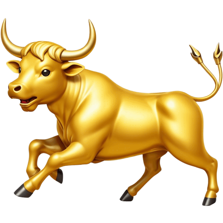 golden bull charging emoji