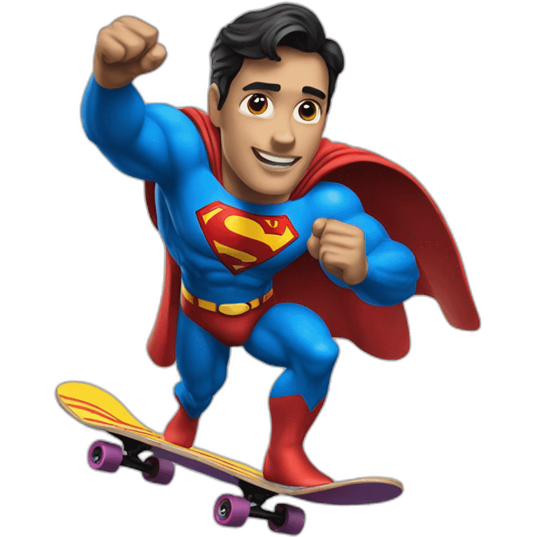 superman on a skateboard emoji