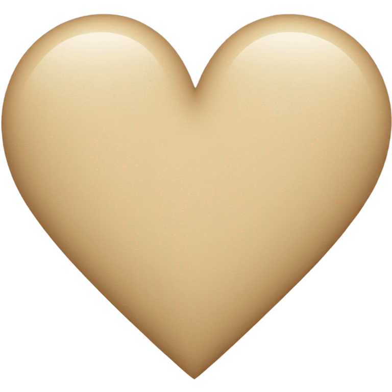 Beige heart  emoji