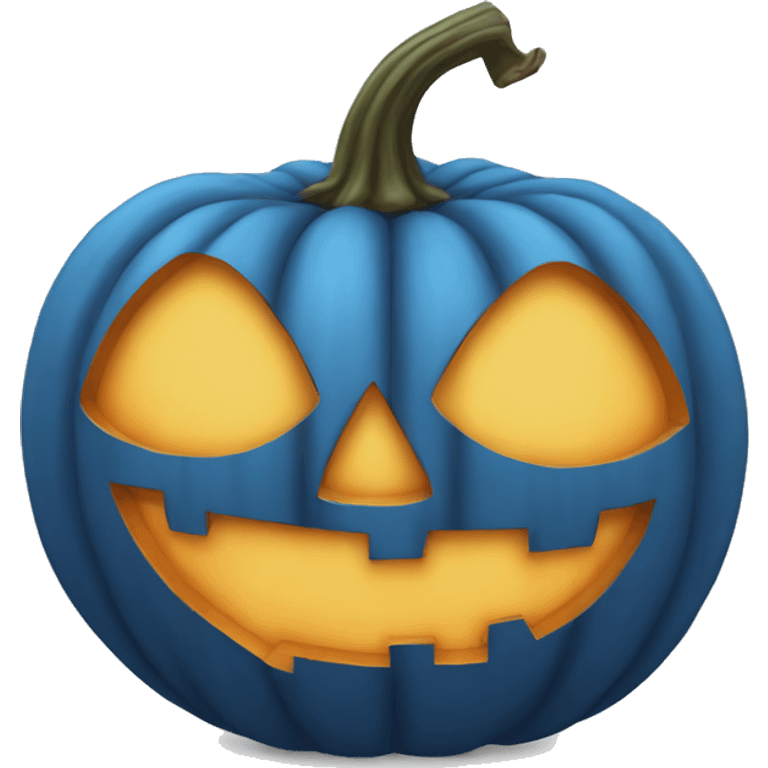 Blue pumpkin  emoji