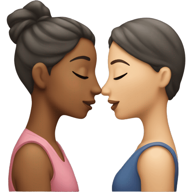 Woman kissing woman  emoji