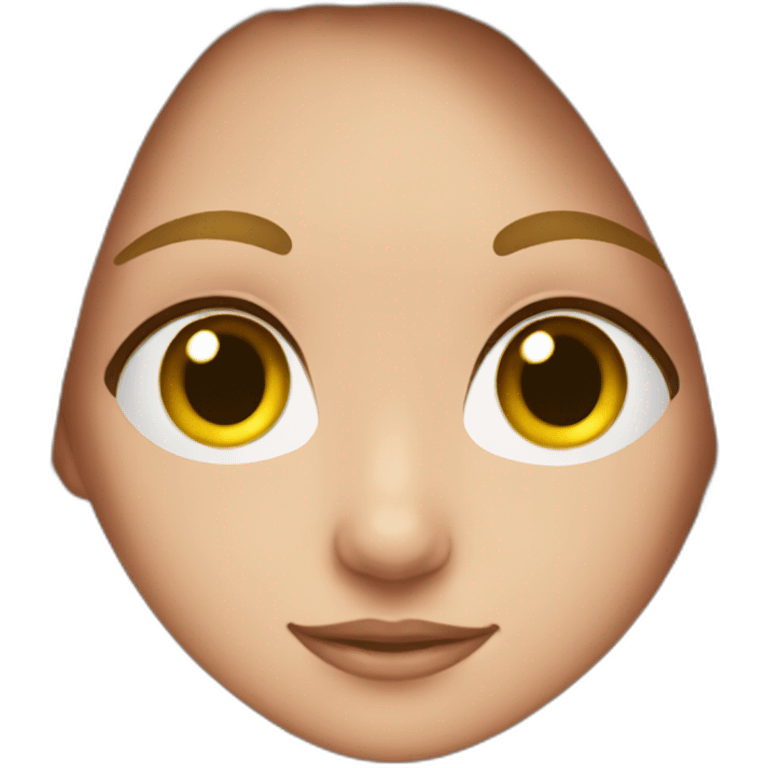 clever beautiful girl in anatomy emoji