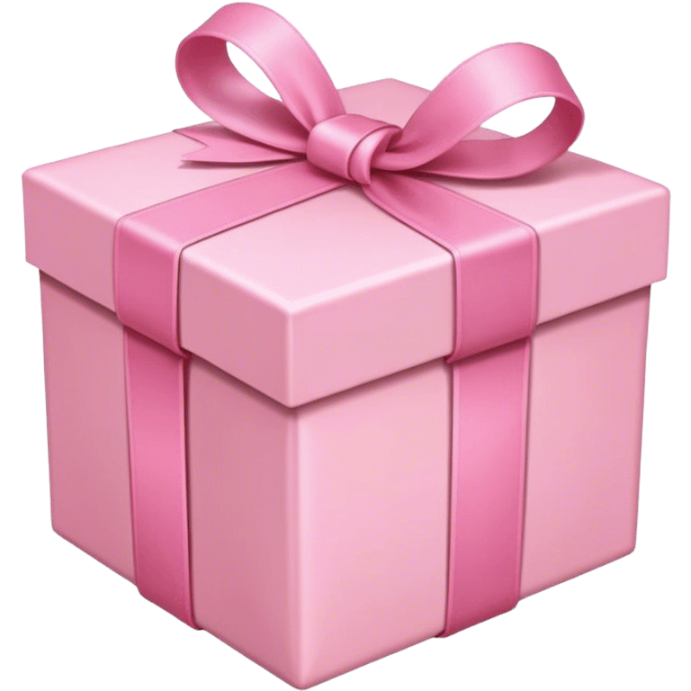 pink gift box with baby pink ribbon emoji