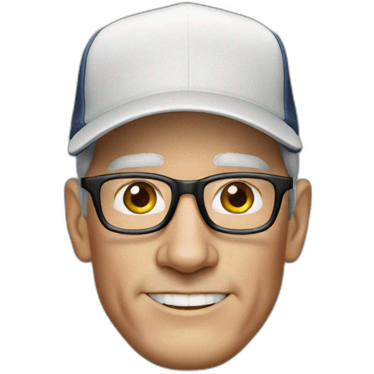 Tim Cook wearing NY hat  emoji