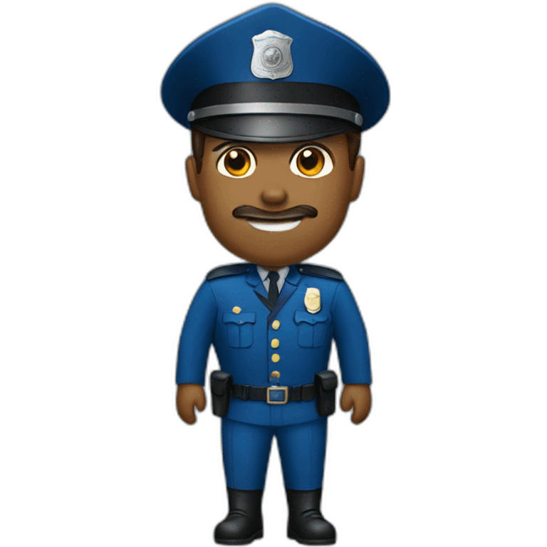 blue officer emoji