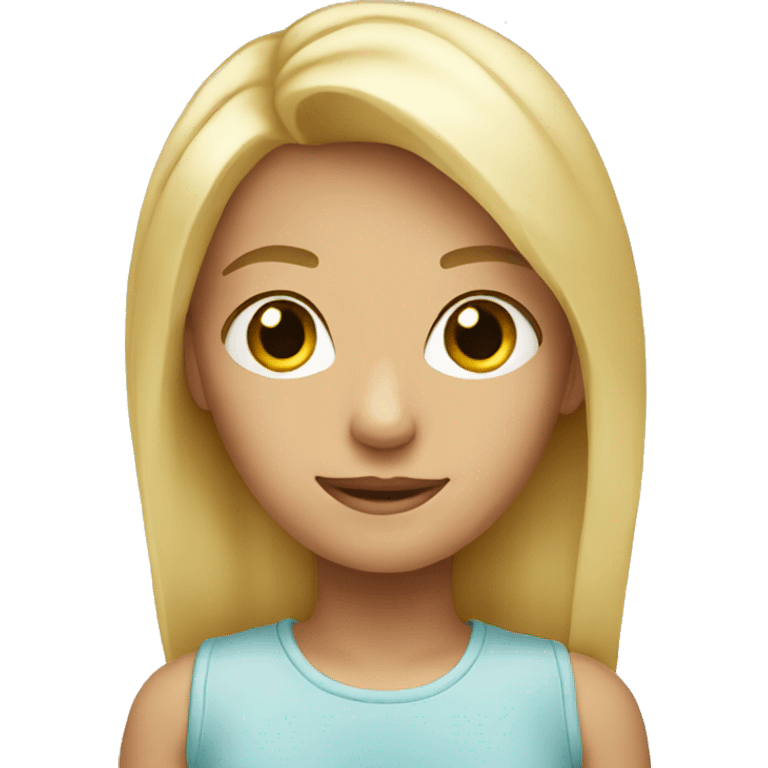 cute blonde emoji