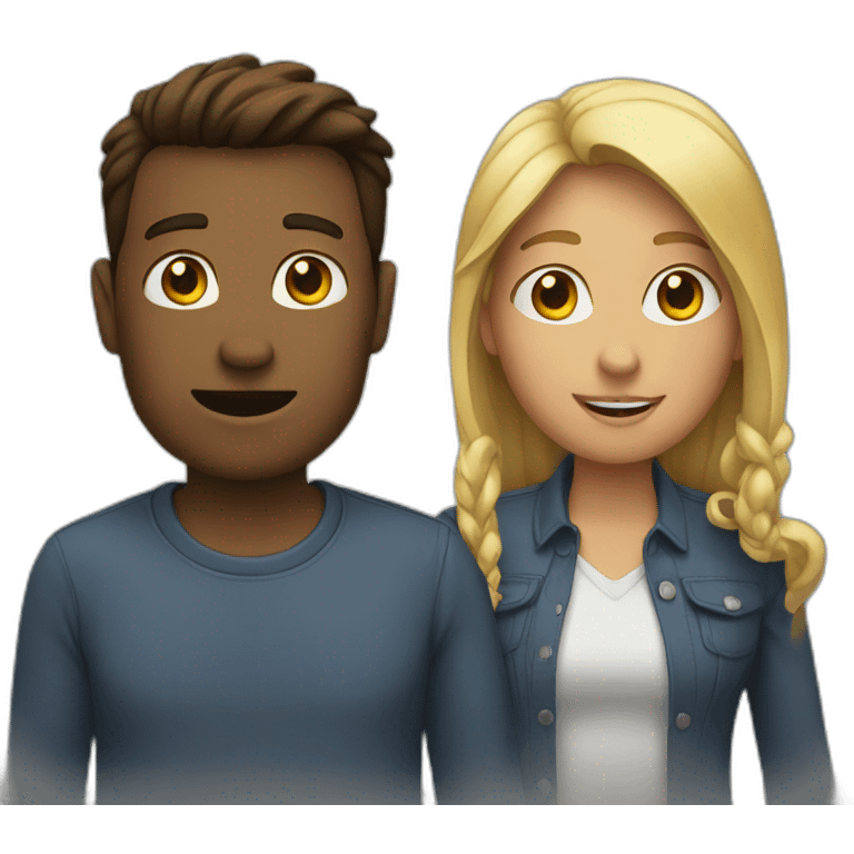 Two people talking emoji