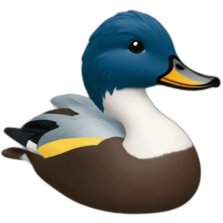 Tache bleu canard emoji