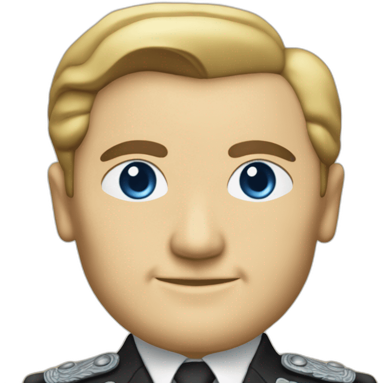 mustafa kemal ataturk with blue eyes and blonde emoji