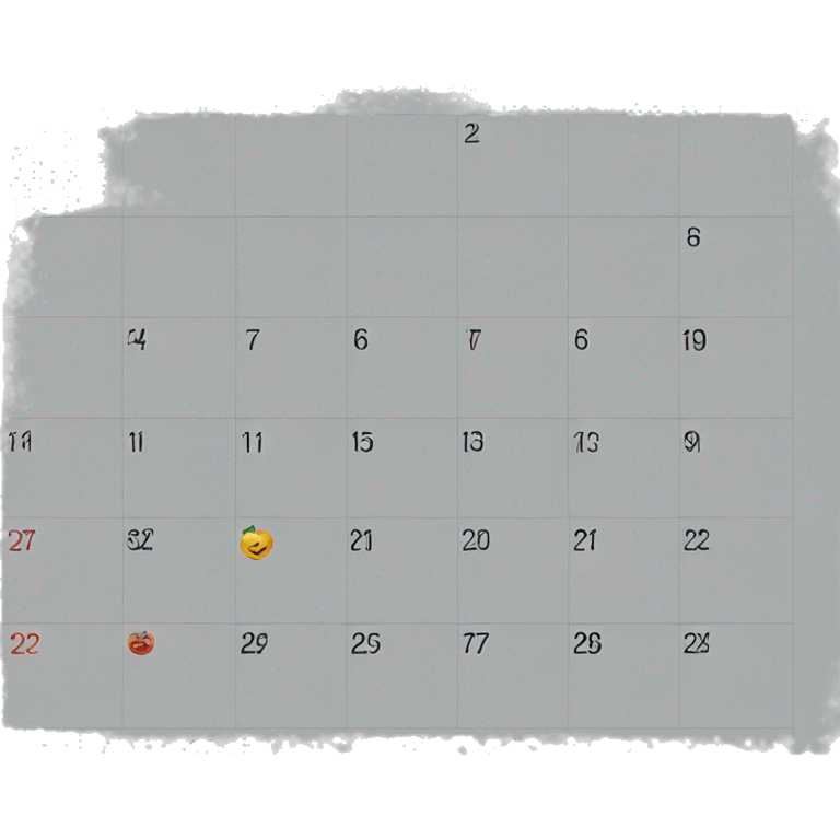 Calendar on the 7th emoji