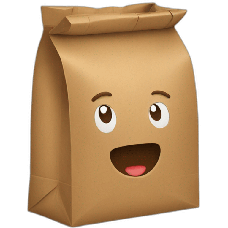 brown paper bag emoji