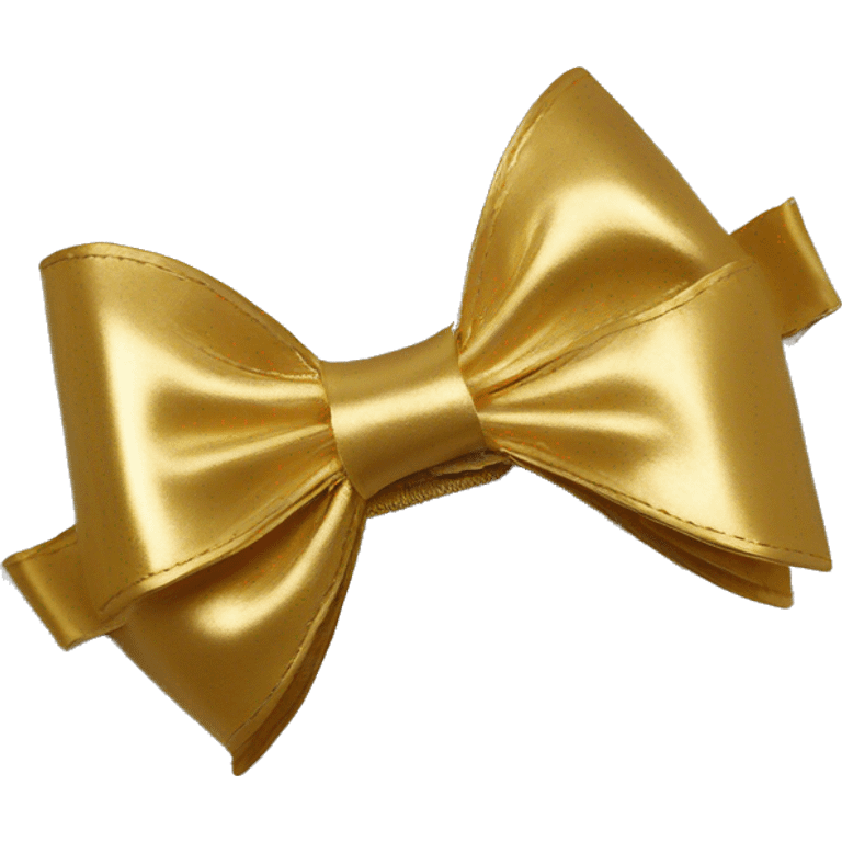 gold bow hair clip emoji