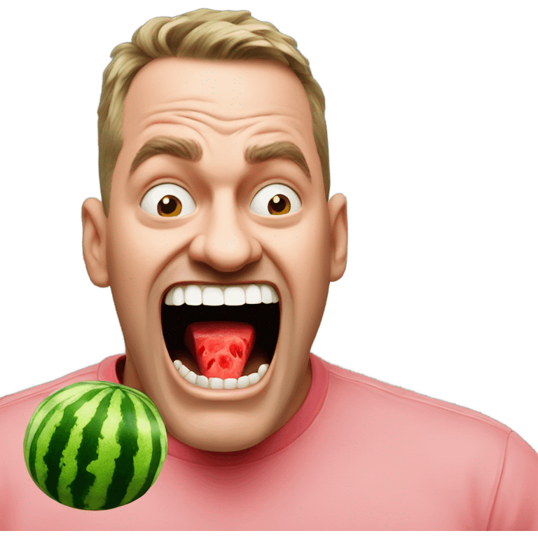 Mad watermelon  emoji