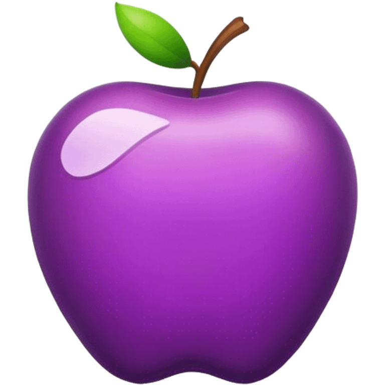 Purple apple emoji