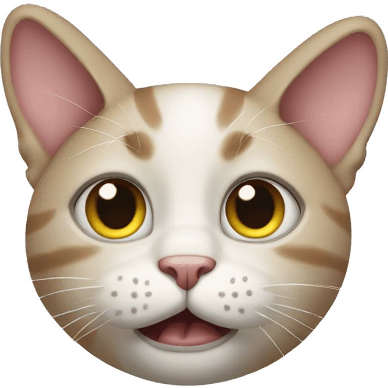 Ugly cat emoji