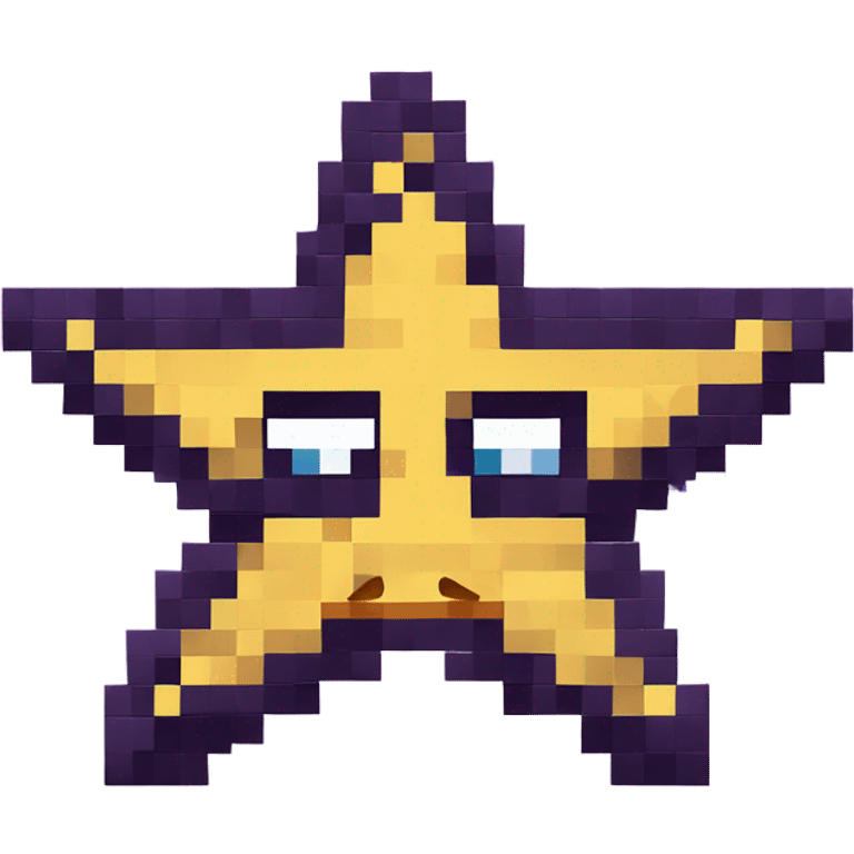 Pixelart lila star emoji