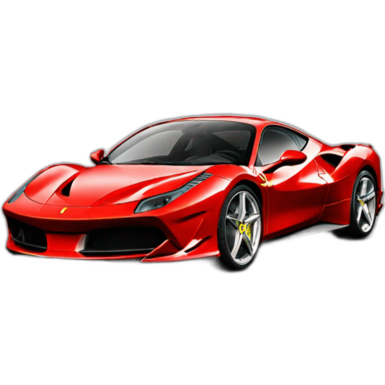 Ferrari-F8-red emoji