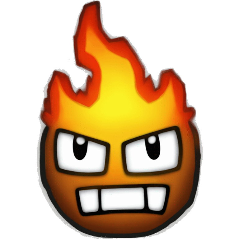 Fire in the  hole Geometry Dash ￼ emoji