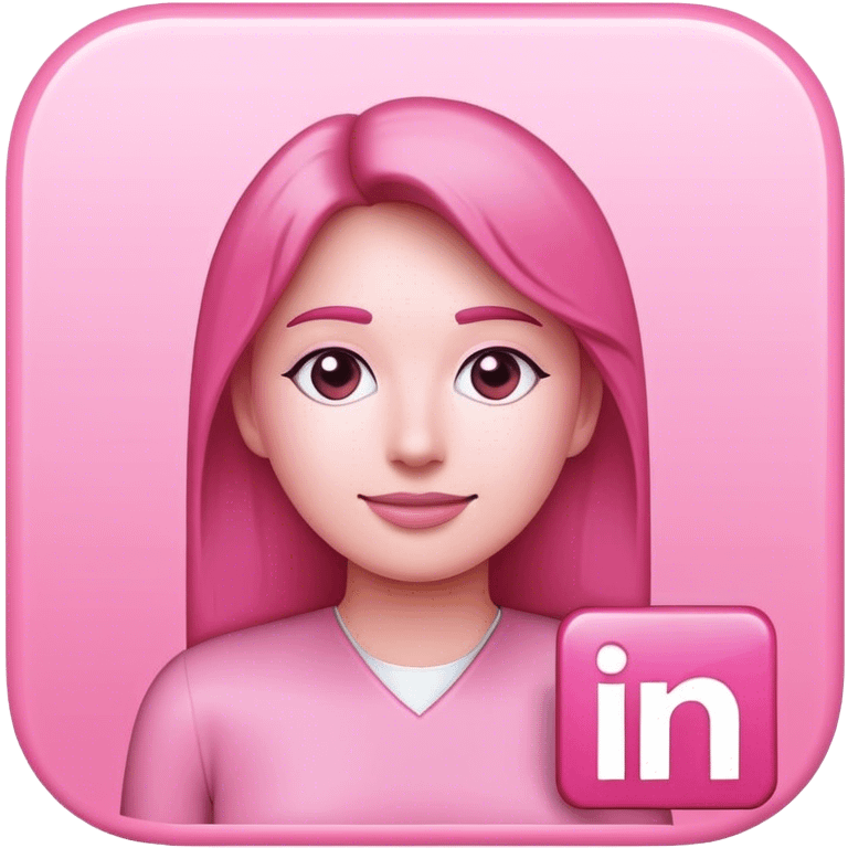 Pink Linkedin post, make sure tu use Linkedin logo emoji