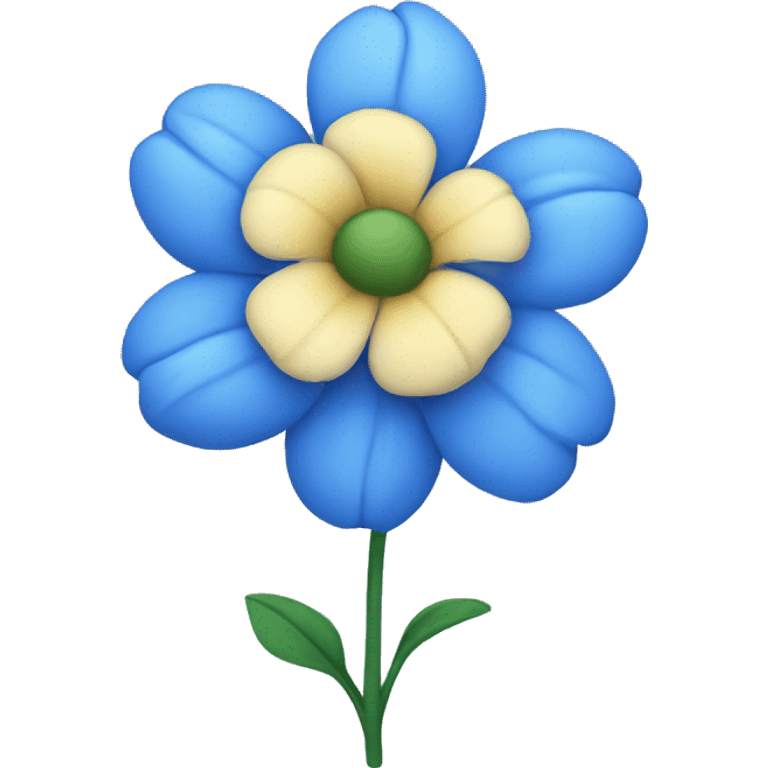 Blue flower emoji