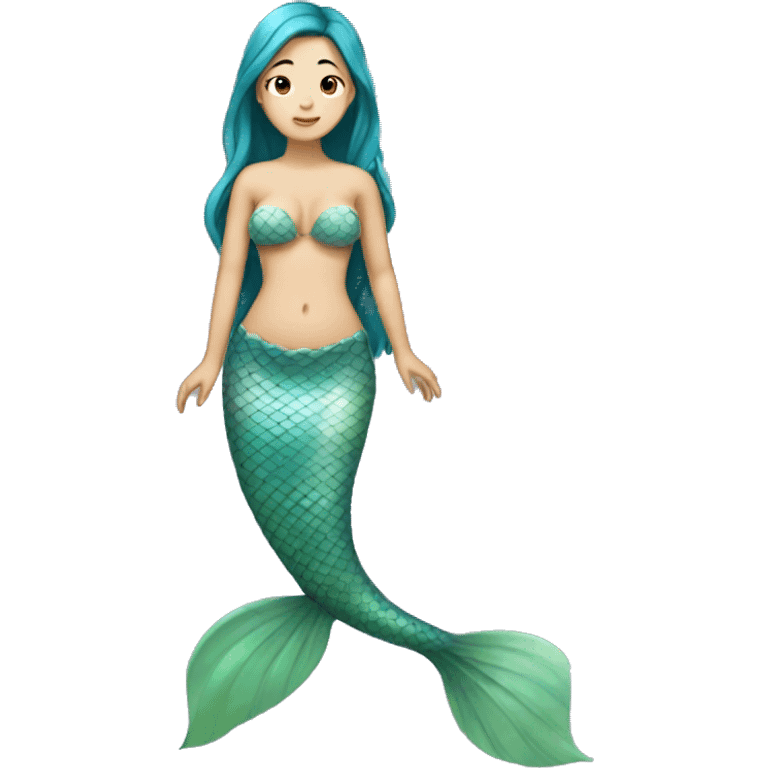 Asian mermaid full body  emoji