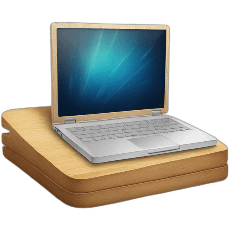 laptop made of wood emoji