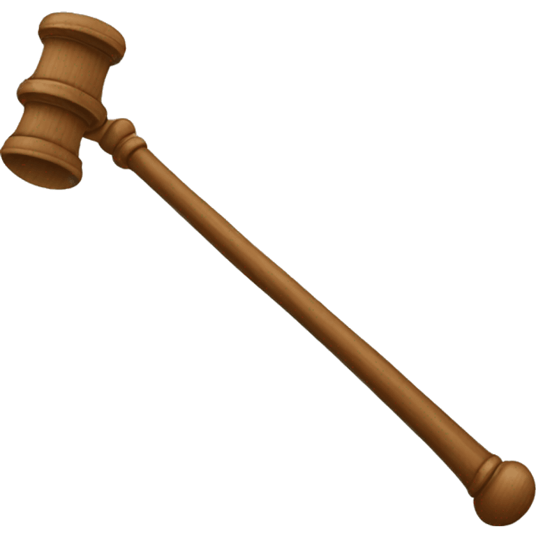 a judge's stick emoji