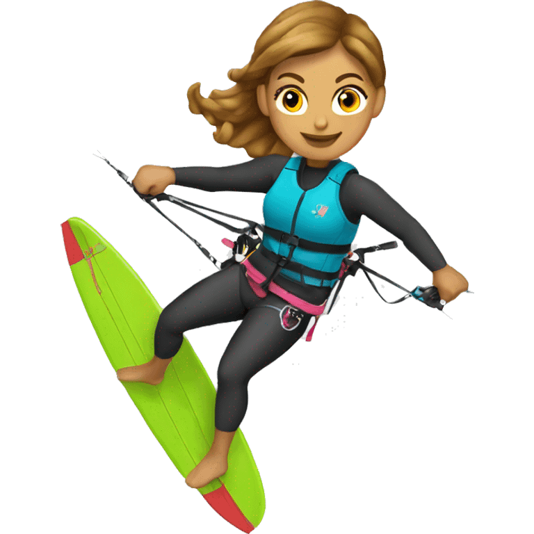 female kitesurfer emoji