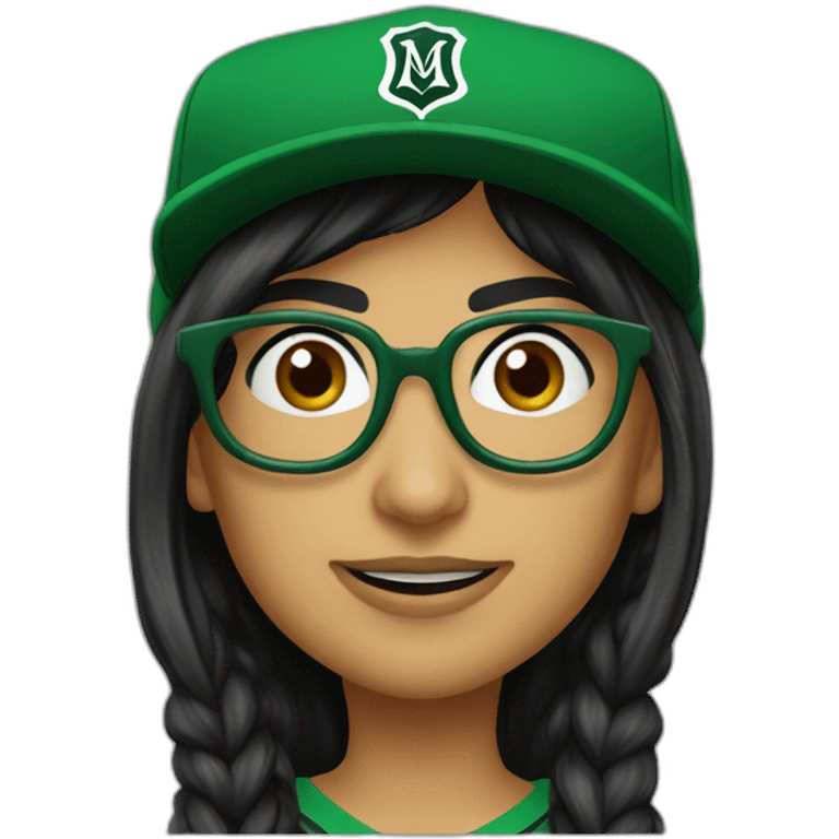 Mia Khalifa slytherin baseball tshirt emoji