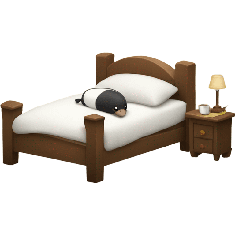 Mole in bed  emoji