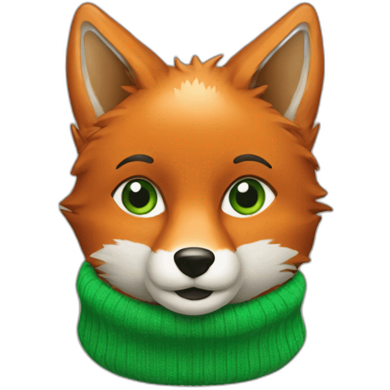 fox with green socks emoji