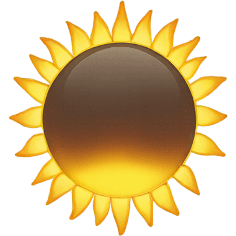 Sun peeking emoji