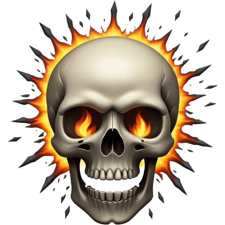 Exploding skull emoji