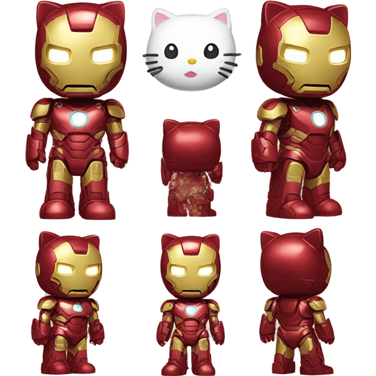 iron man hello kitty  emoji