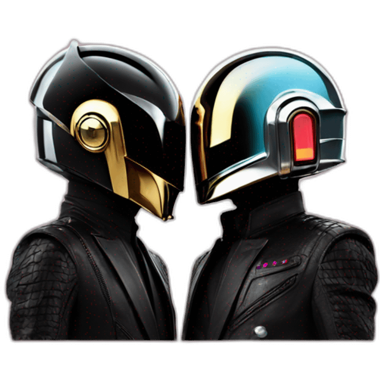 Daft Punk kisses emoji