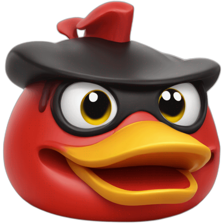 red devil rubber duck emoji