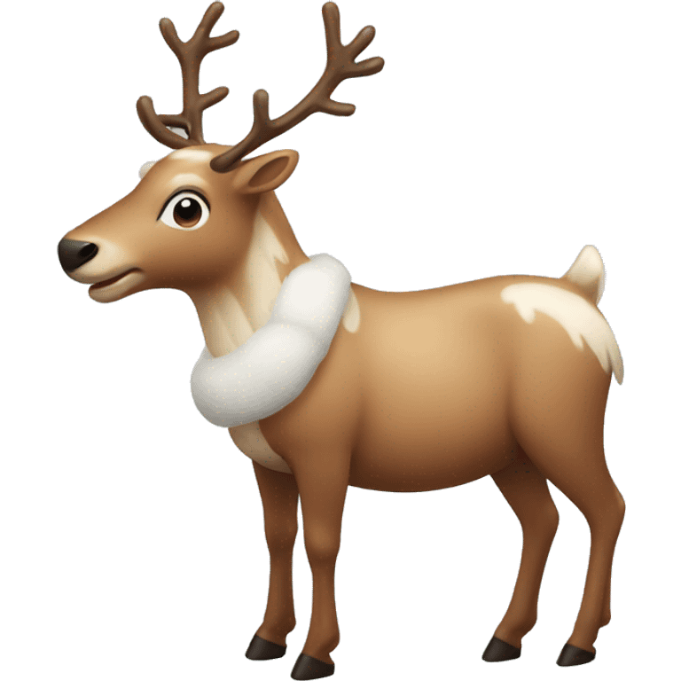 Christmas reindeer emoji