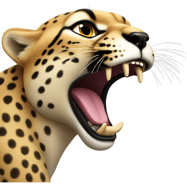 Roaring cheetah  emoji