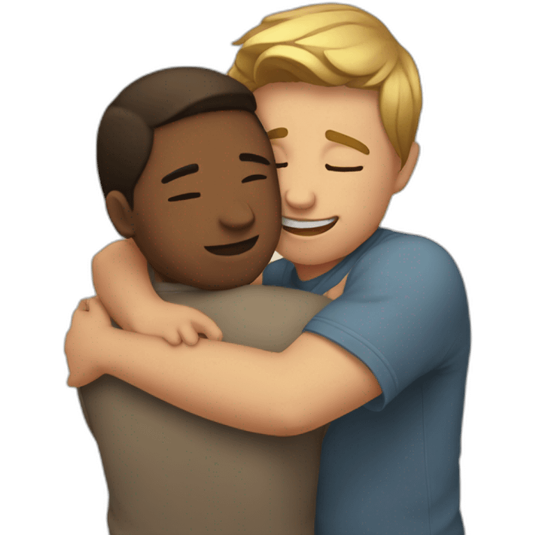 Cute hug emoji