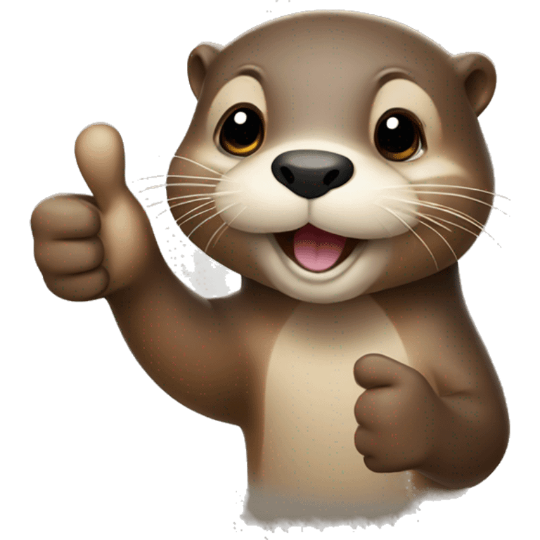 Otter thumbs up emoji