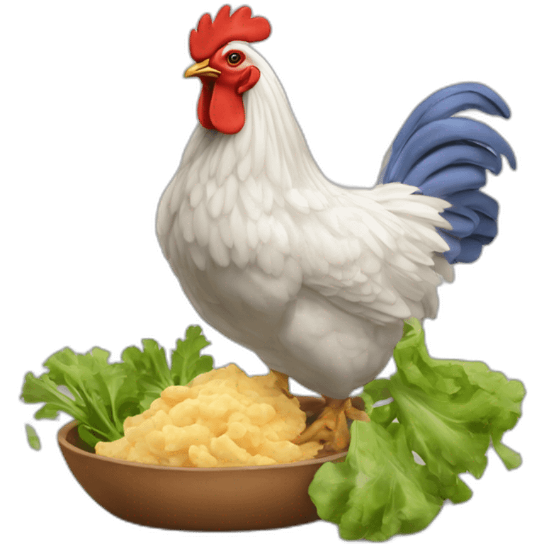 Gérard Larcher poulet rôti emoji