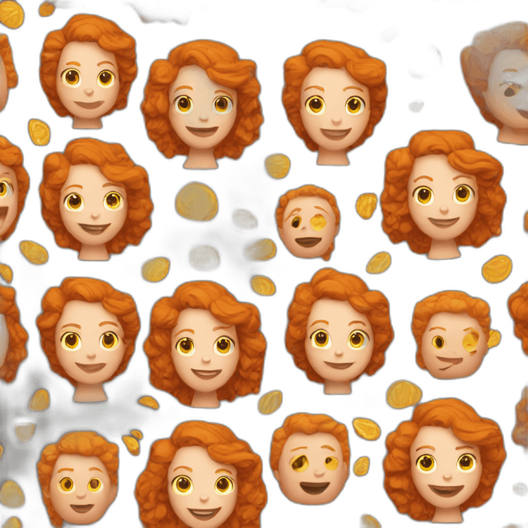 Ginger queen emoji