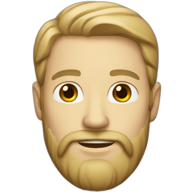 White man with beard emoji