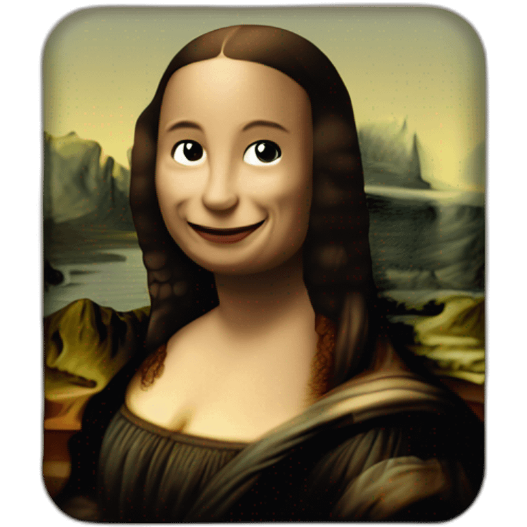 Mona Lisa painting emoji