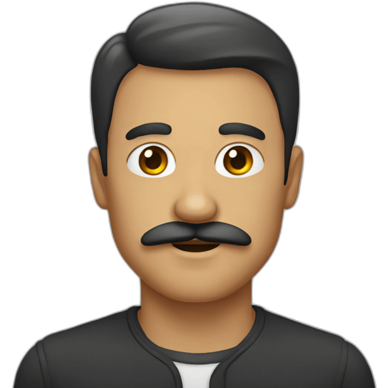 Man with a square mustache emoji