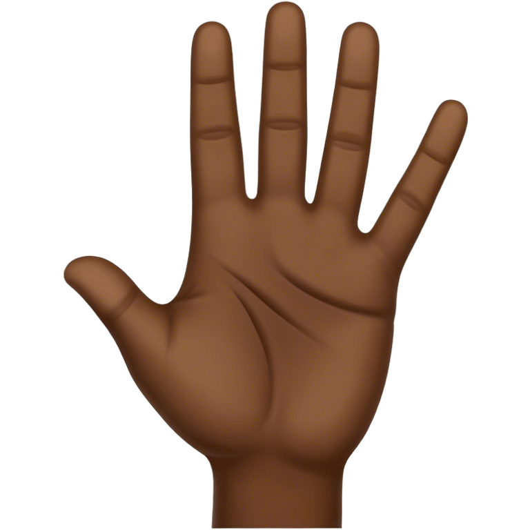 Black man hand waving ‘hi’ emoji