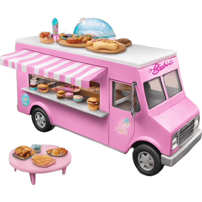 Barbie’s house dream food truck  emoji