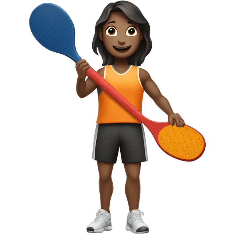 Person playing pickleball  emoji