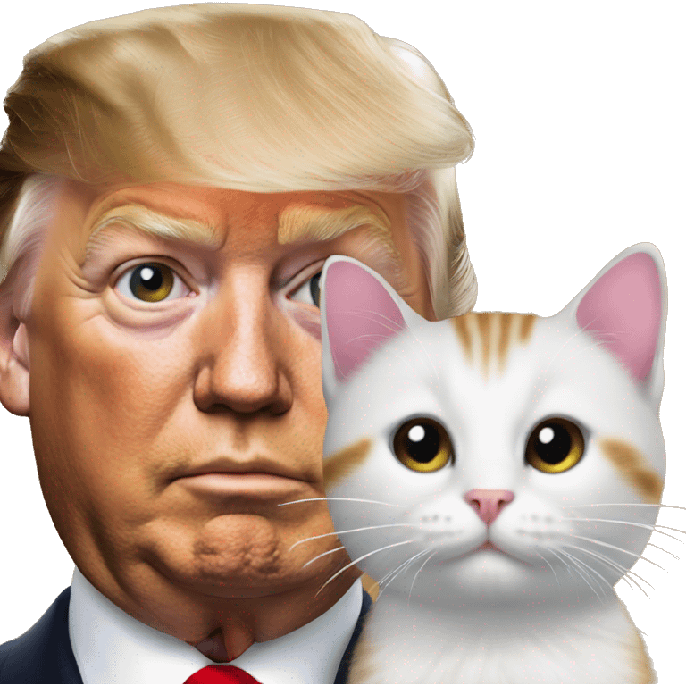 trump and kitty emoji